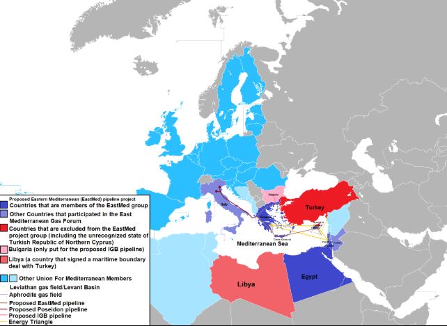 التقاطعات الدولية والمصالح المتشابكة على غاز البحر المتوسط